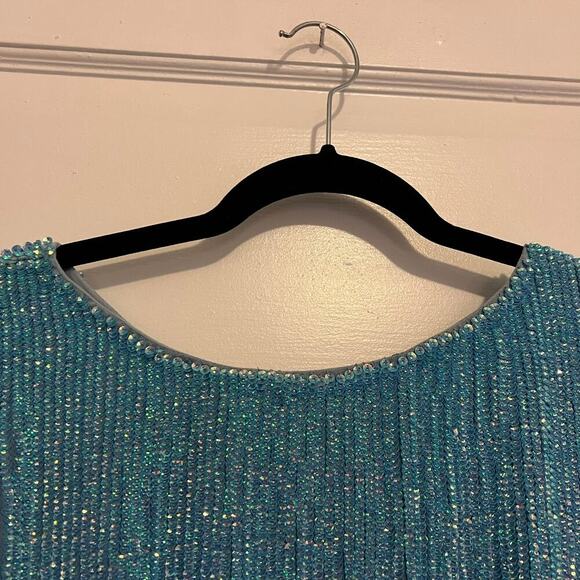 Retrofête Scoop Neck Mini Dress Blue XS - Picture 5 of 9